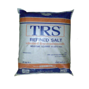 Salt in white woven bag, 25kg